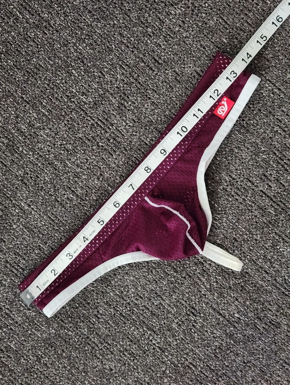 😈Wang Jiang😈 - Purple/White Mesh G-String